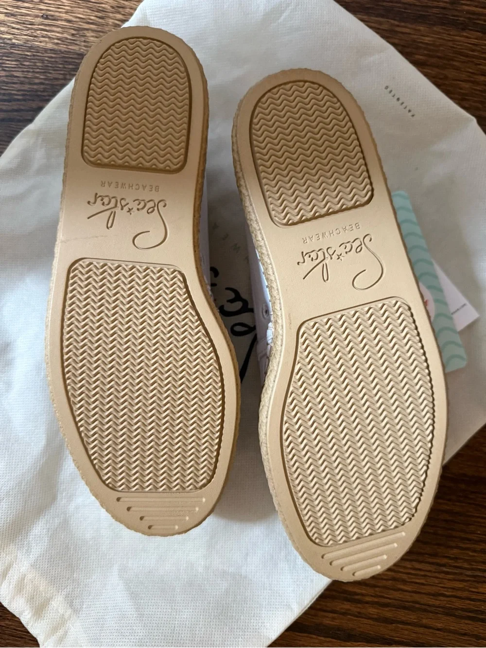 SeastarWhite Slip-On Espadrille Sandals